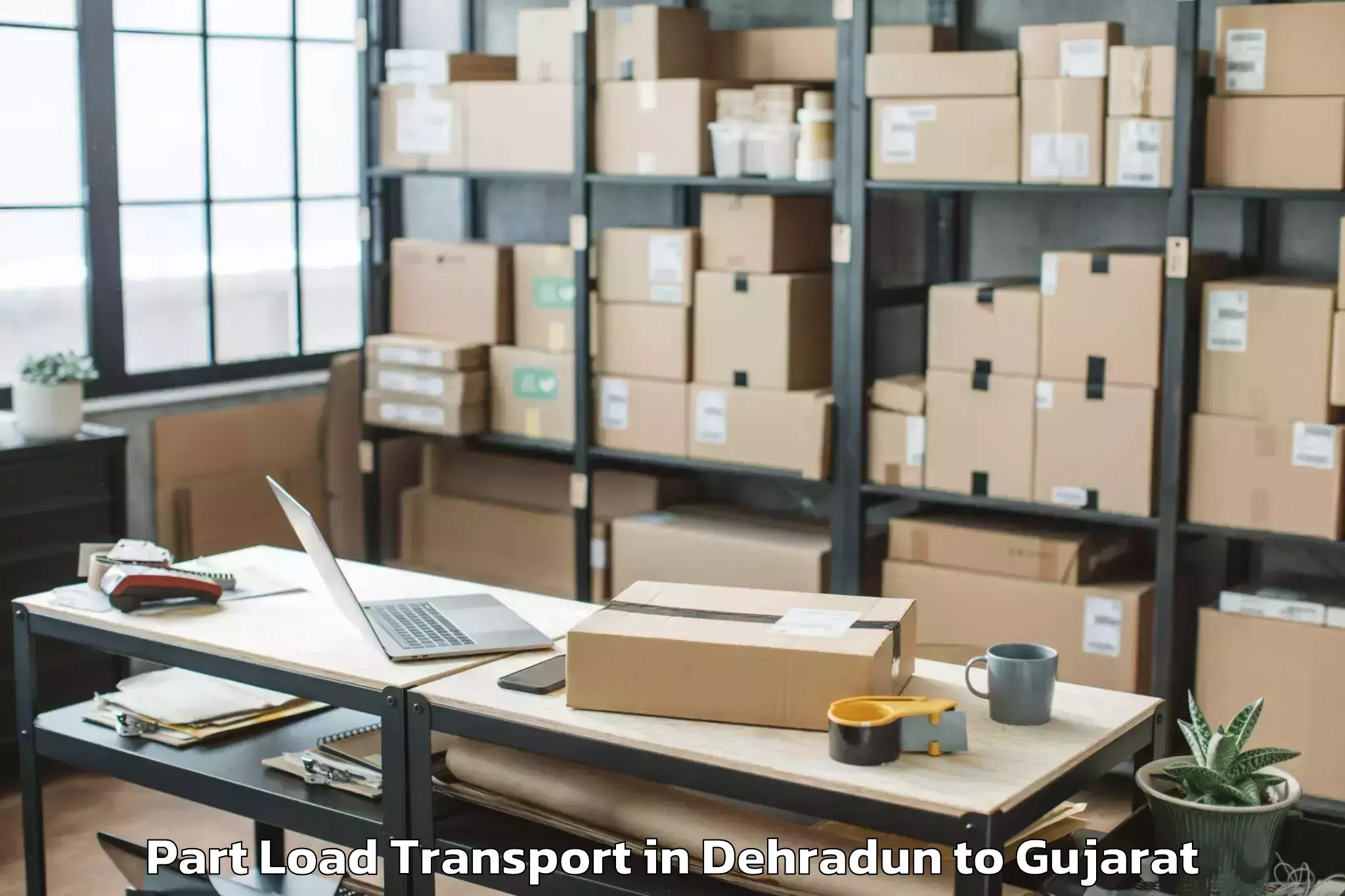 Hassle-Free Dehradun to Dohad Part Load Transport